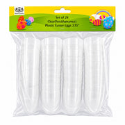 Set of 24 Glow in the Dark Easter Eggs - Large Night Prize Hunt 3.15 Inches