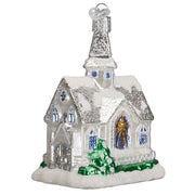 Old World Christmas Sparkling Cathedral Glass Blown Ornament