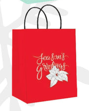 Kraft Large Christmas Gift Bag - Season's Greetings