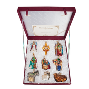 Old World Christmas Nativity Collection Glass Ornaments Set Of 9
