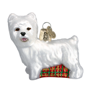 Old World Christmas Westie Glass Blown Ornament