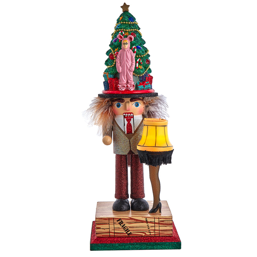 A Christmas Story Nutcracker with Lighted Leg Lamp - 15 Inch