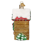 Old World Christmas Holiday Outhouse Ornament