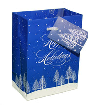 Traditional Lettering Gift Bag - Merry Christmas Red Large