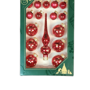 Christmas by Krebs Mini Trimsets with Topper - Red
