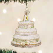 Old World Christmas Wedding Cake Glass Blown Ornament