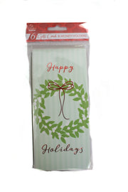 Christmas Money Card Holder - Wreath/Poinsettia