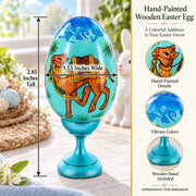 Royal Camel Wooden Easter Egg