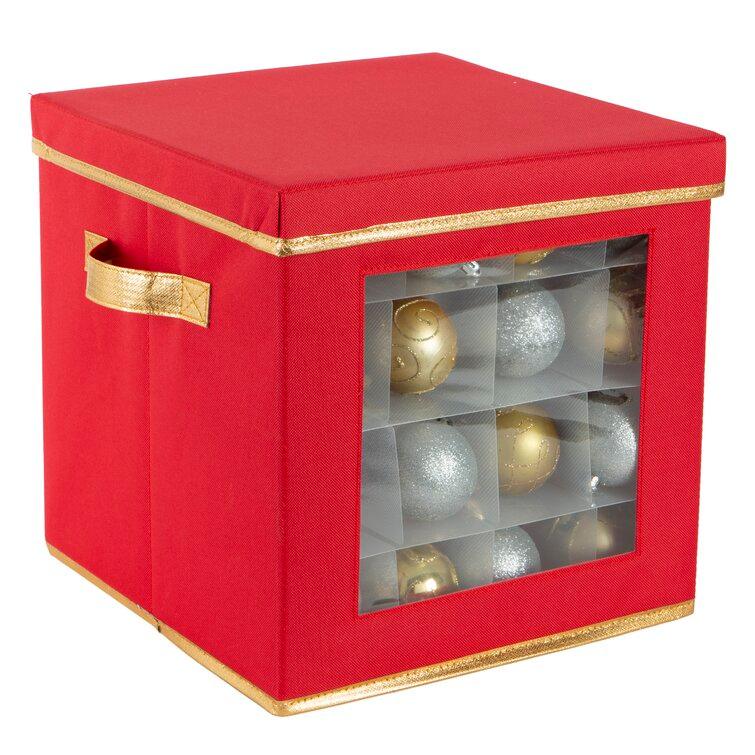 12'' H x 12'' W x 12'' D Christmas Ornament Storage - Christmas Trees USA