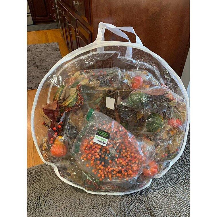 Transparent Christmas Wreath Storage