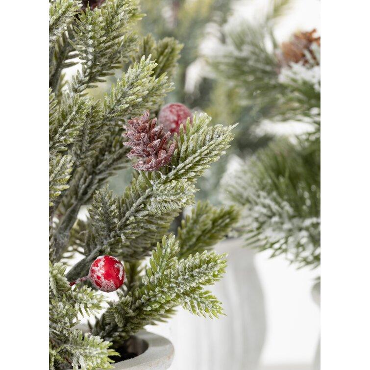 12" H Green Pine Cashmere Christmas Tree - Christmas Trees USA