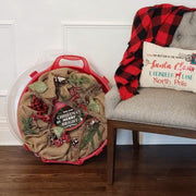 Plastic Lid Christmas Wreath Storage Box