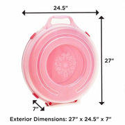 Plastic Lid Christmas Wreath Storage Box