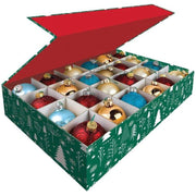 "Christmas Ornament Storage Bag - 24 Compartments, Easy Setup & Dust-Proof"