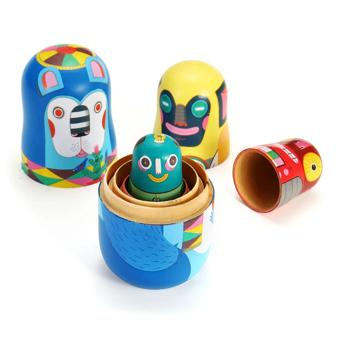 Russian Wooden Nesting Doll For Christmas