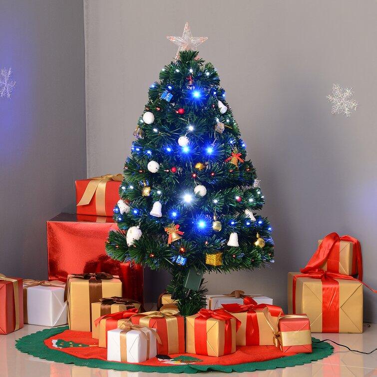 90'' Lighted Artificial Fir Christmas Tree