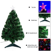 Green Fir Artificial Christmas Tree With 90 LED Lights