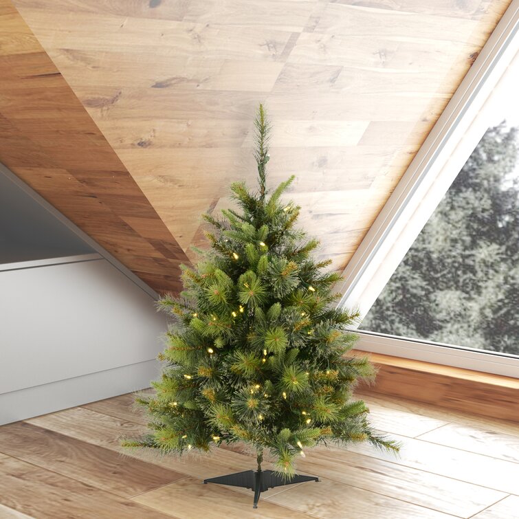 Mixed Pine Cashmere Artificial Christmas Tree With Clear Light