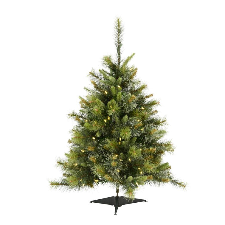 Mixed Pine Cashmere Artificial Christmas Tree With Clear Light