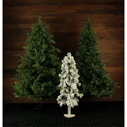 Snowy Alpine Evergreen Artificial Christmas Tree With 185 LED