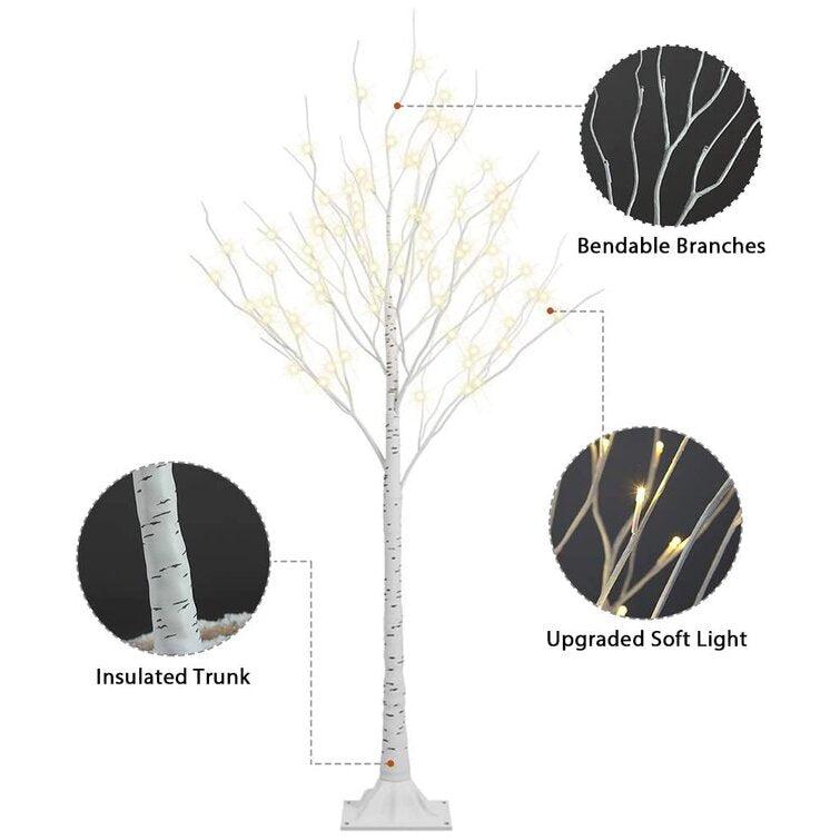 White Cedar Artificial Christmas Tree Set