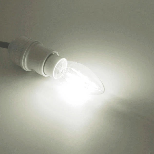 White Edison Filament LED Candle