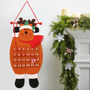 Santa Claus Shaped Advent Calendar Craft