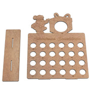 Wooden Advent Calendar Christmas Tree Hanging 24 Chocolates Stand Rack