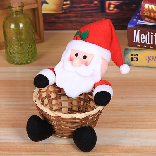 Christmas Santa Claus Shaped Candy Storage Basket