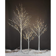 Lighted Birch Christmas Tree With LED Light