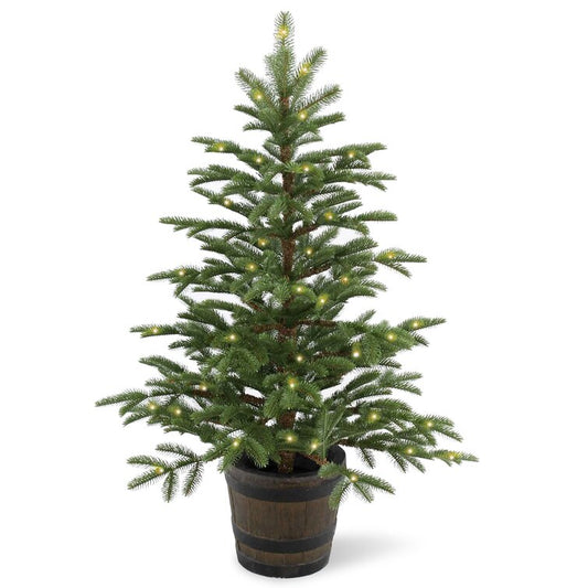 Green Spruce Artificial Christmas Tree with Lights