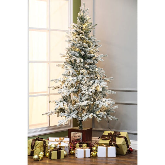 White Fir Artificial Christmas Tree With 120 LEDs