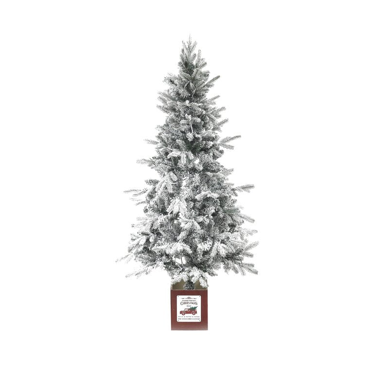 White Fir Artificial Christmas Tree with 120 Clear/White Lights