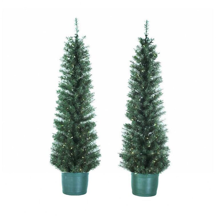Green Pine Artificial Christmas Tree With 100 LEDs