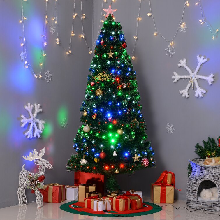 Artificial Christmas Tree with 230 Multi-Colored Lights