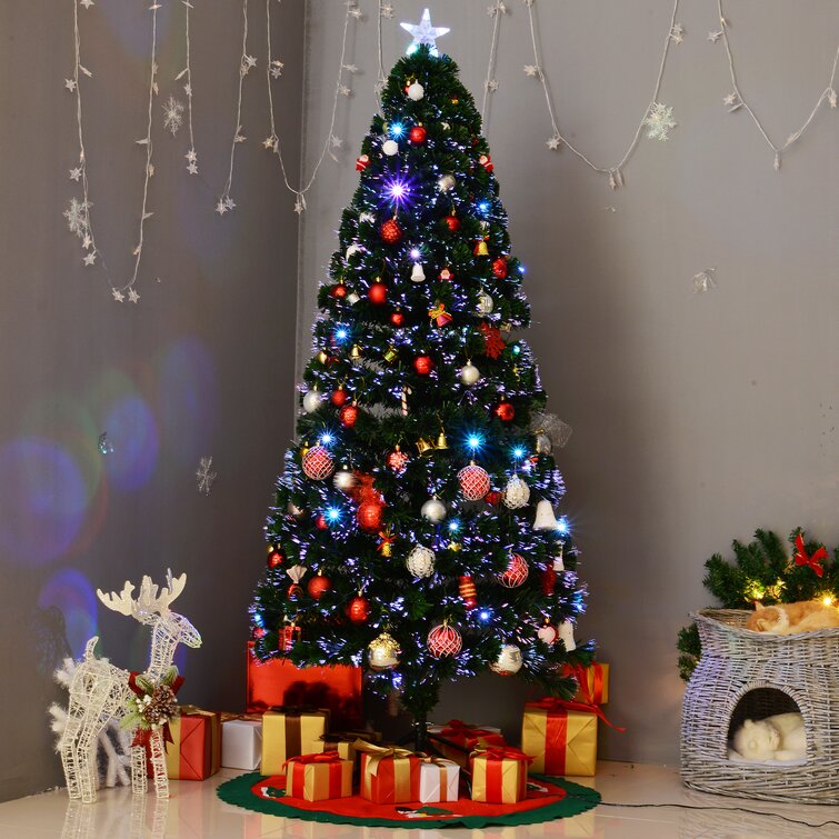 Artificial Christmas Tree With 24 Multi-Color Lights