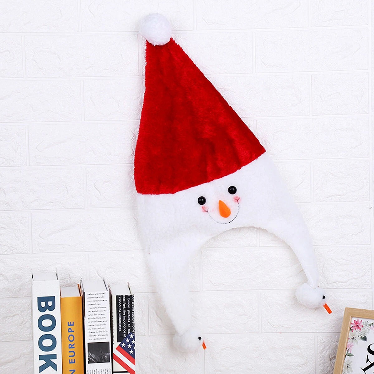 Unisex Christmas Xmas Novelty Plush Hat Santa Claus Hat