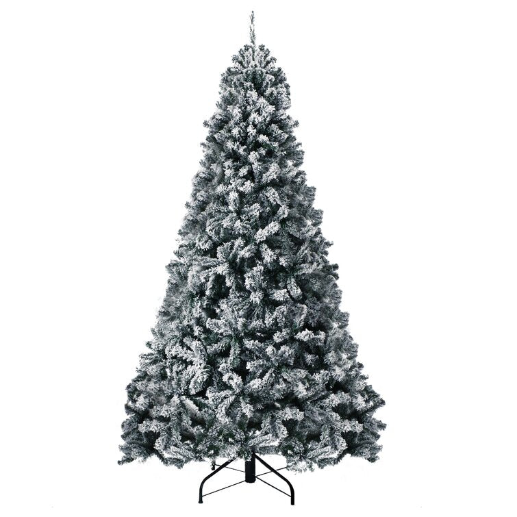 Black Pine Flocked/Frosted Christmas Tree