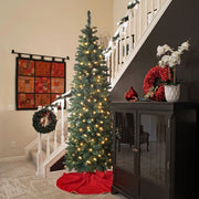 97.8'' Lighted Artificial Fir Christmas Tree