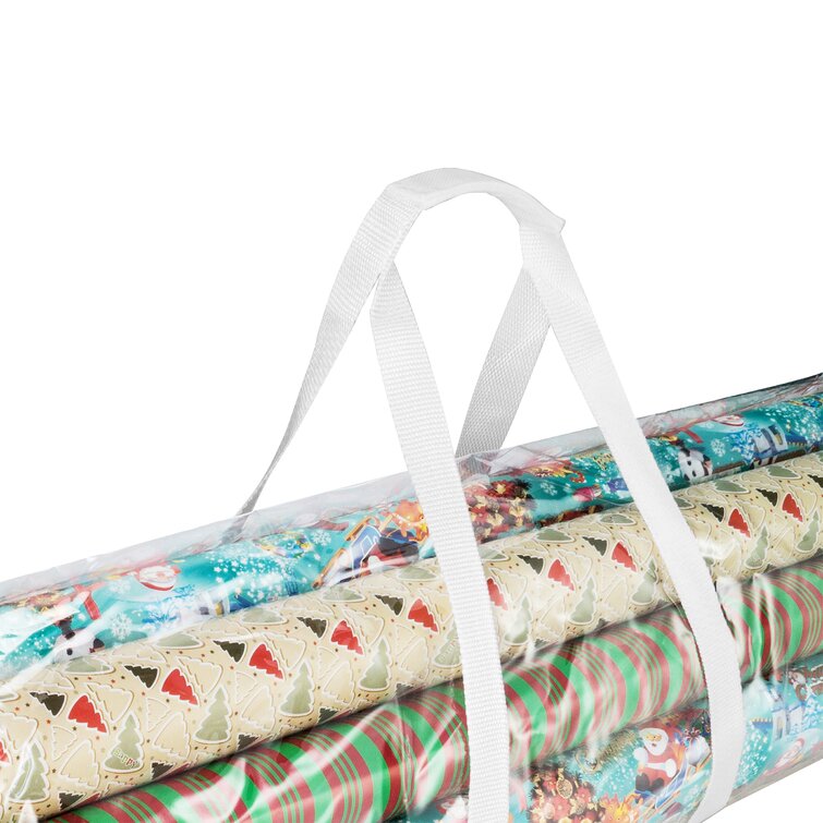 Zipper Closure Transparent Christmas Gift Wrap Bag