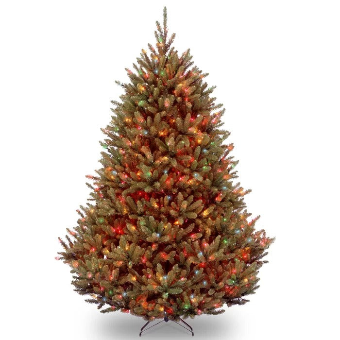Baldrik 90'' Lighted Artificial Fir Christmas Tree