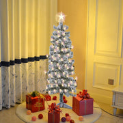 Snowy Christmas Tree With Stand