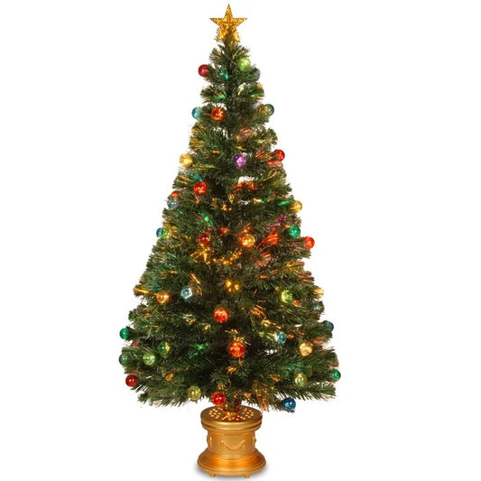 Fiber Optic 60'' Lighted Artificial Fir Christmas Tree