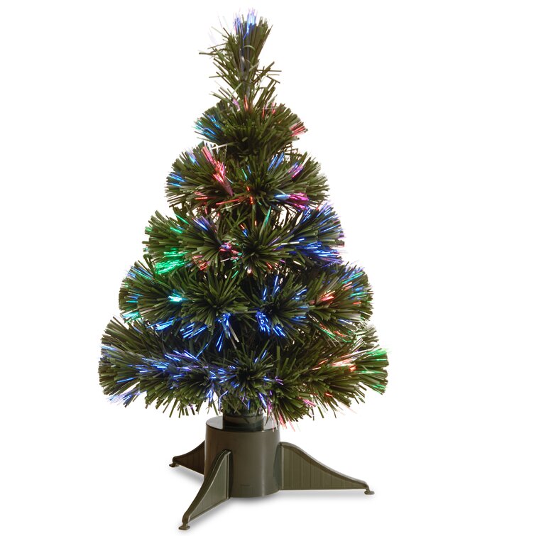 Fiber Optic 1.5' Green Artificial Christmas Tree