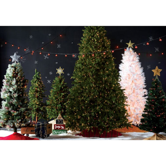 Fiber Optic Green Spruce Artificial Christmas Tree With 200 LEDs