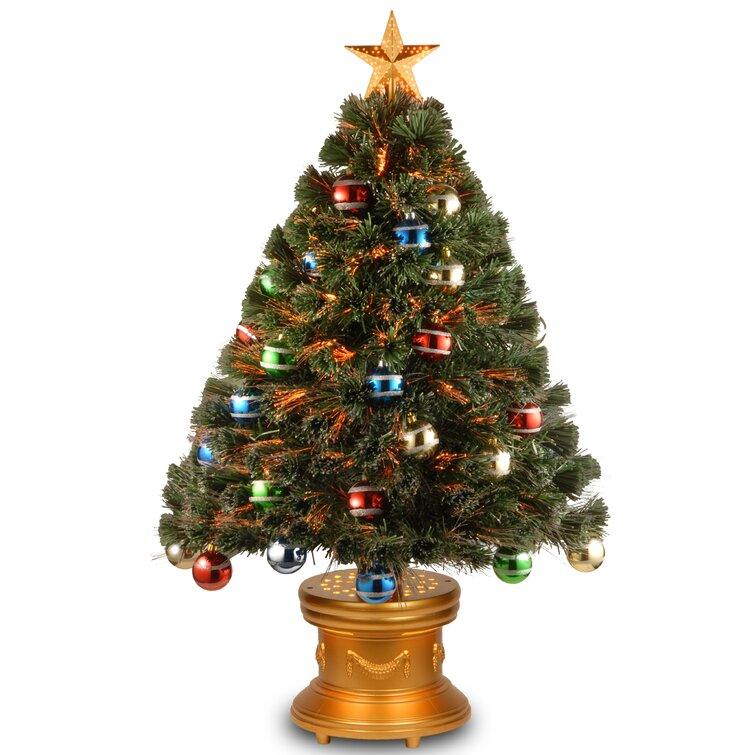 Fiber Optic Green Spruce Artificial Christmas Tree