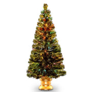 Fiber Optic Radiance 5' Green Spruce Artificial Christmas Tree with Multi-Color Lights