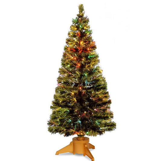 Fiber Optic Radiance 6' Green Spruce Artificial Christmas Tree with Multi-Color Lights
