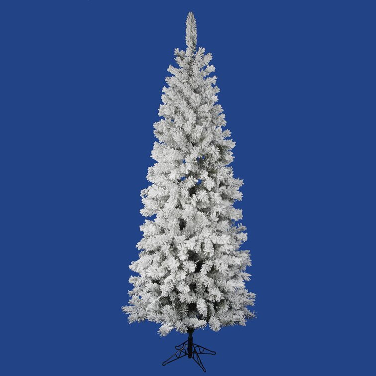 Flocked Pacific 5.5' White Pine Artificial Christmas Tree