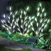 Leaf Branch Solar Lighted Trees and Branches (Set of 3)